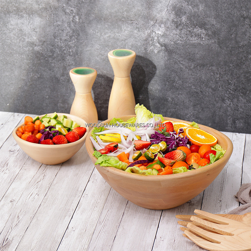 Woodsun Wooden Insalatiera Big Ensaladera Salad Bowls