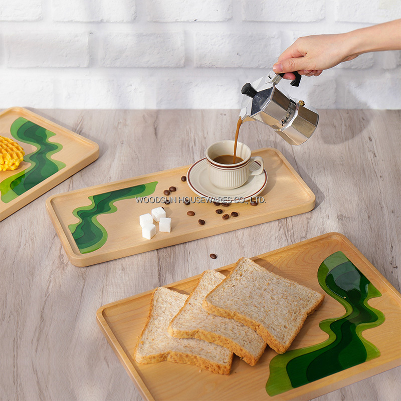 Woodsun Wooden Serving Plates For Food Wood Dessert Plate