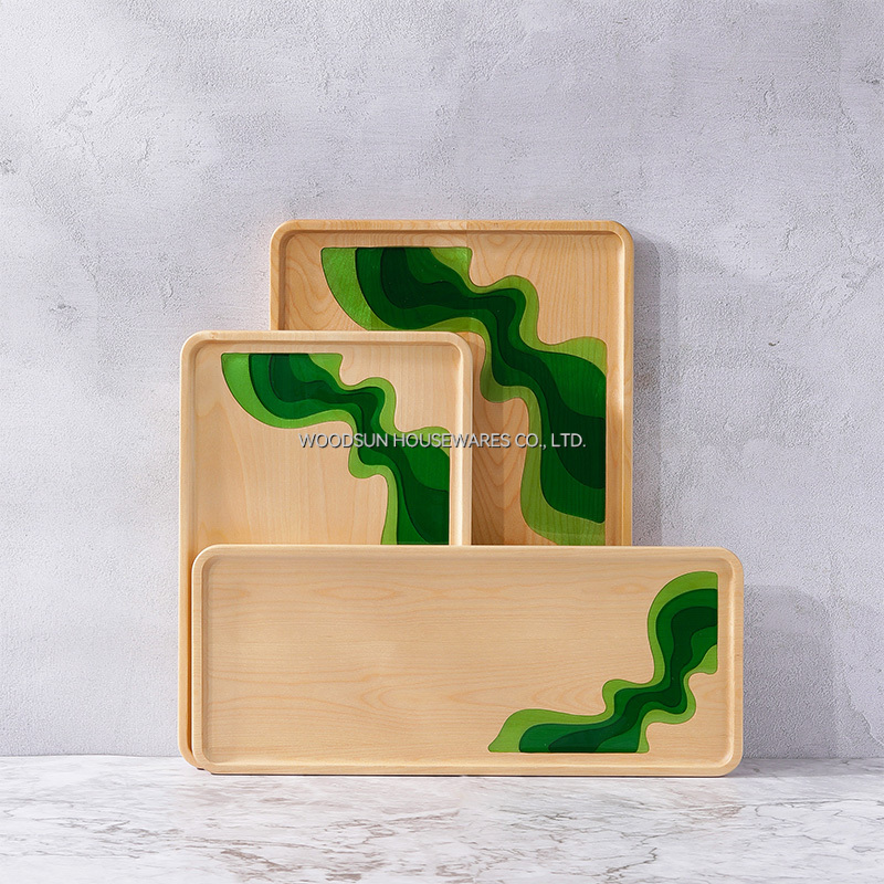 Woodsun Wooden Serving Plates For Food Wood Dessert Plate