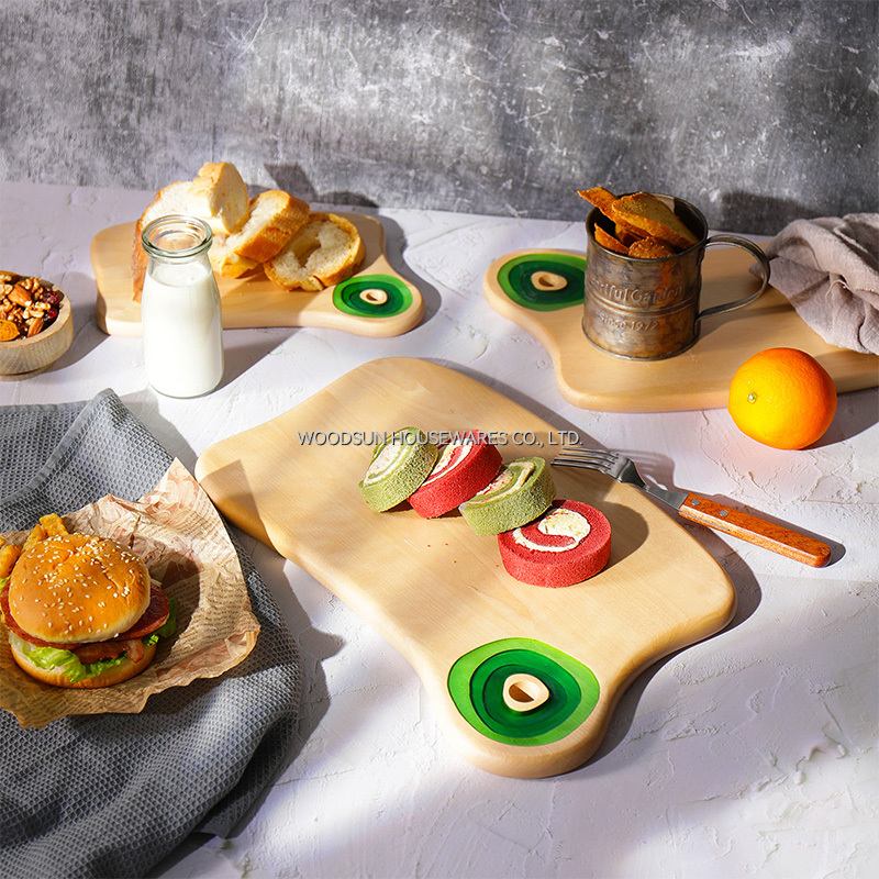 Woodsun Chopping Block BBQ Cutting Board Wood With Logo
