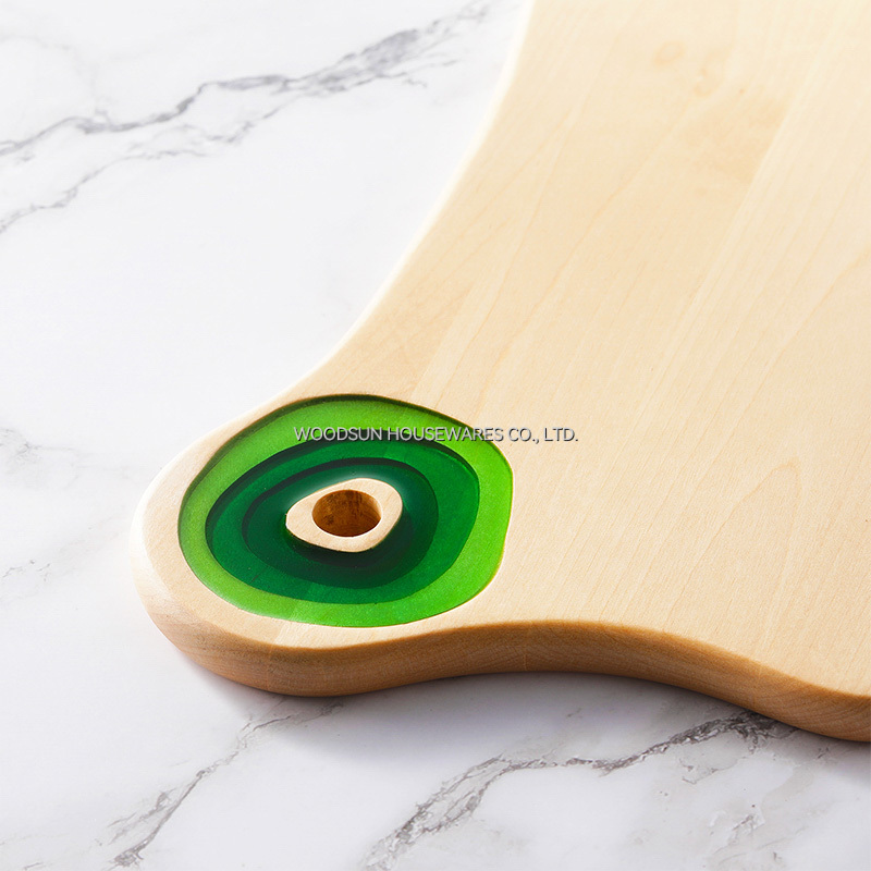 Woodsun Chopping Block BBQ Cutting Board Wood With Logo