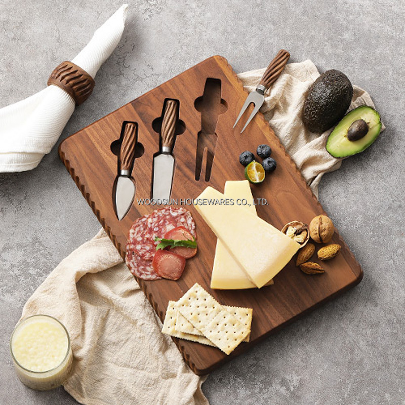 Woodsun Custom Rectangle Cheese Cutter Cutting Board France