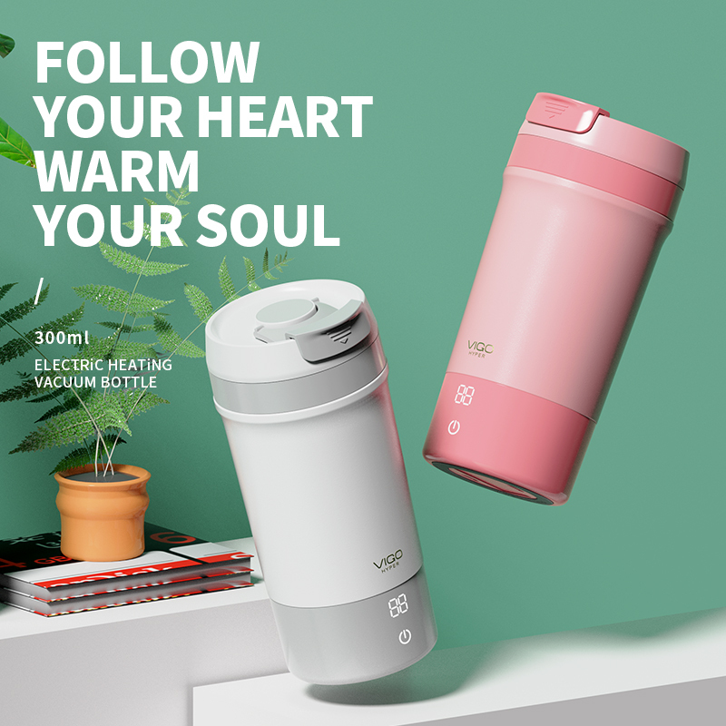 ODM OEM Office Thermal Control Electric Heat Water Flasks Vacuum Smart Termos Coffee Cup