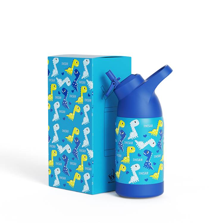 Double Walled Insulated 18/8 Stainless Steel Vacuum Flask Sport Water Bottle With Straw Easy Carry