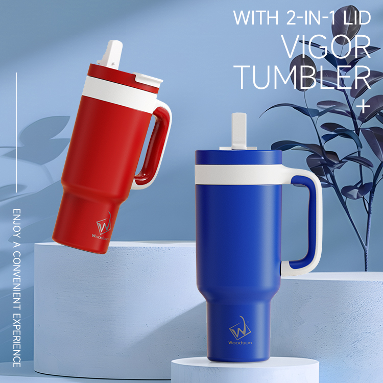 NEW VIGOR Series Wholesale Custom 40 Oz Tumbler With Handle