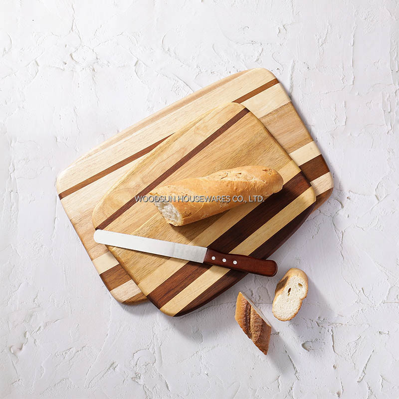 Woodsun Carbonized Acacia Rubber Wood Cutting Boards Bulk Wooden Chopping 2026