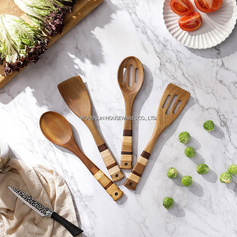Woodsun Kitchen Utensils Cooking Spatula Leak Spoon Turner