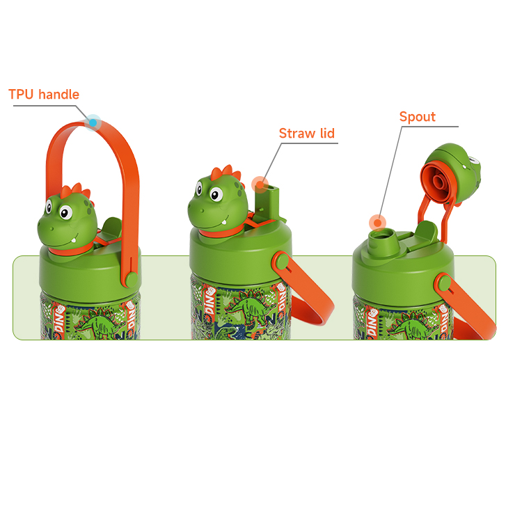 2027 Kids Water Bottle With Straw Lid Vacuum Insulated