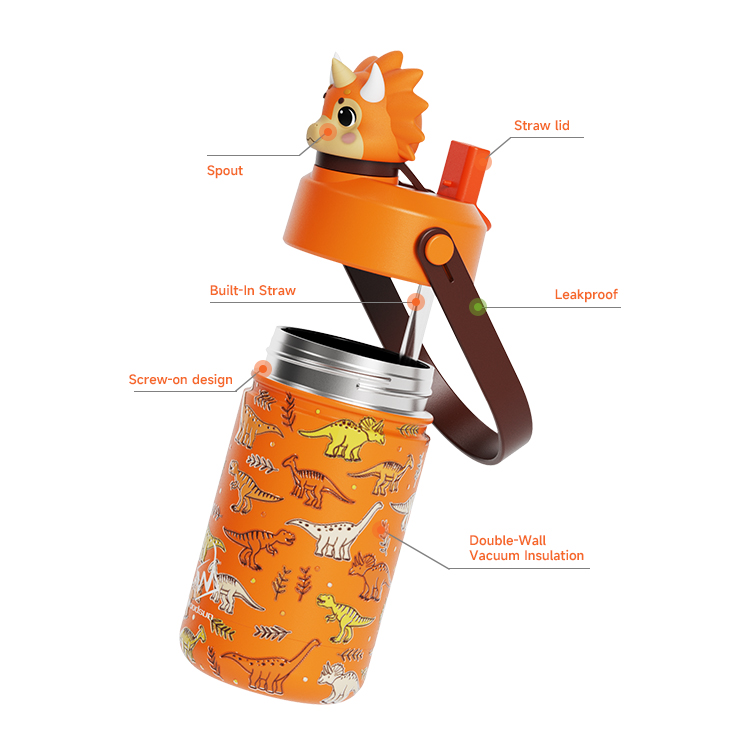 Vacuum Bottle Stainless Steel, Double Wall Kids Sports Water Bottle