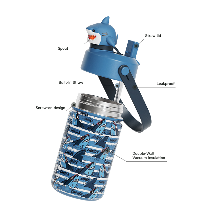 Water Bottles for Kids School Cartoon