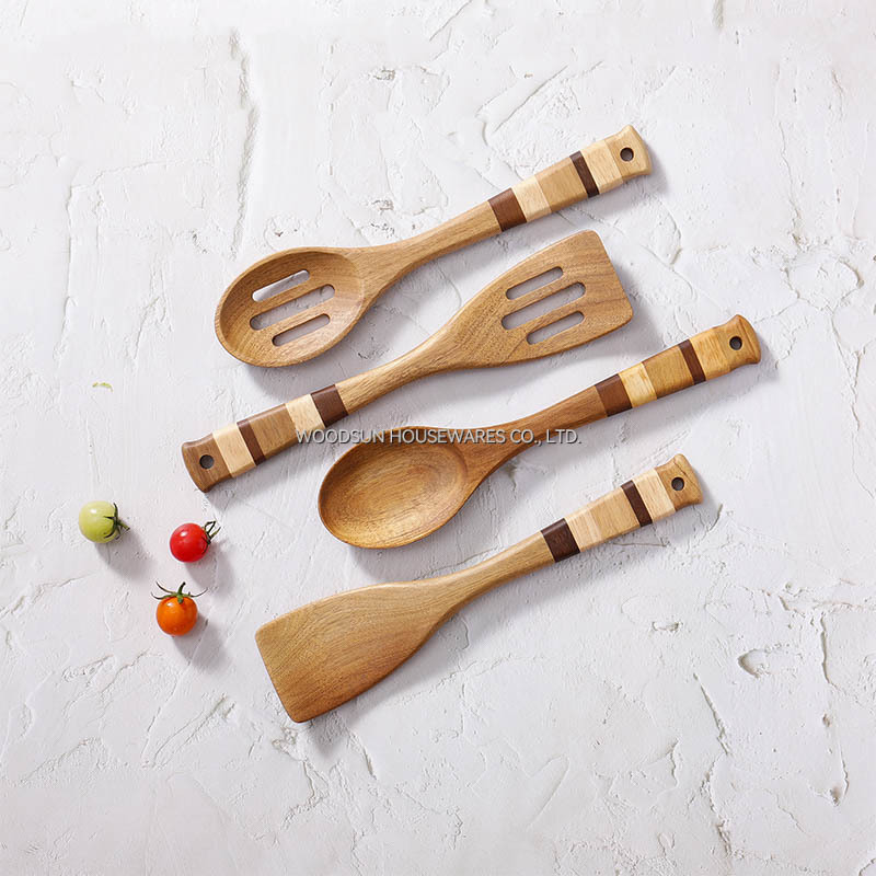 Woodsun Kitchen Utensils Cooking Spatula Leak Spoon Turner