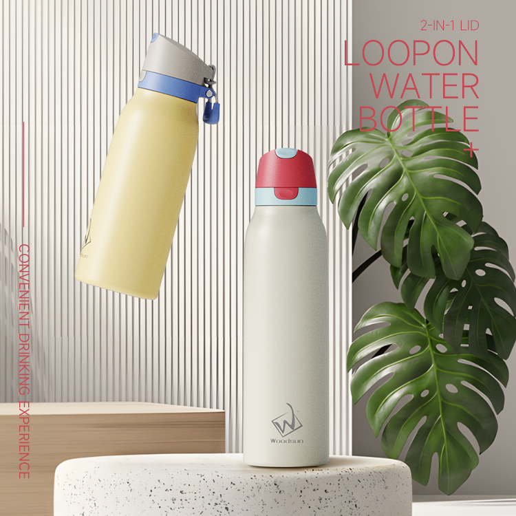 Supplier Insulated Stainless Steel Water Bottle With Straw, Drinking Bottle With Straw Drinkware