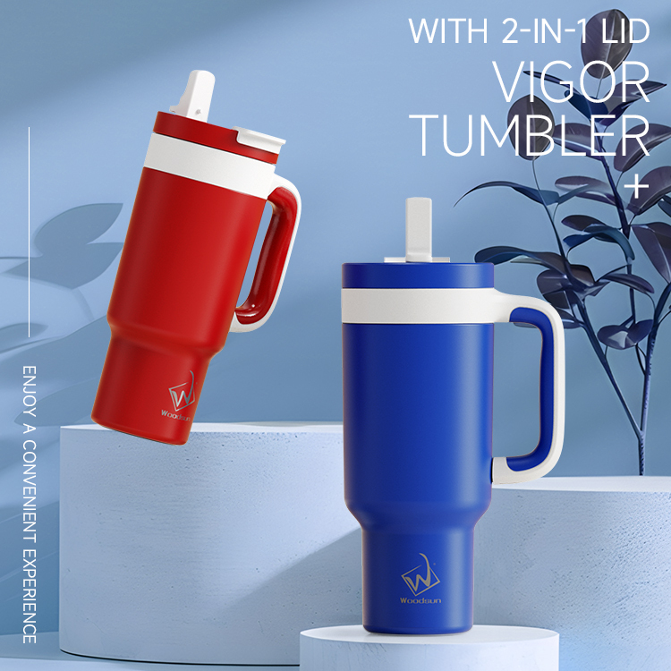 NEW VIGOR Series Wholesale Custom 40 Oz Tumbler With Handle