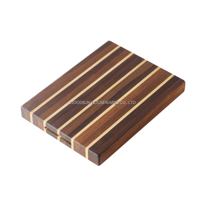 Woodsun Vertical Texture Design Checkerboard Small Cutting Board New Custom Logo Cutting Board