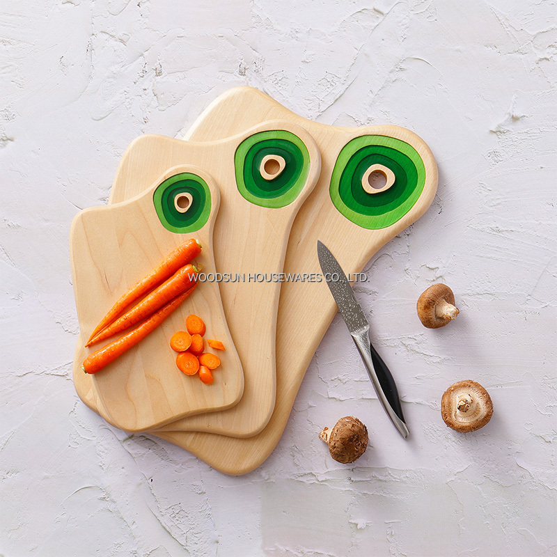 Woodsun Chopping Block BBQ Cutting Board Wood With Logo