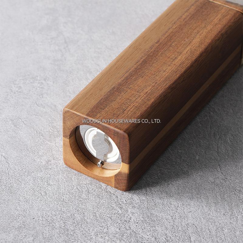 Woodsun Restaurant Hotel Home Kitchen Wood Salt and Pepper Mill Grinder Set Manufacturer