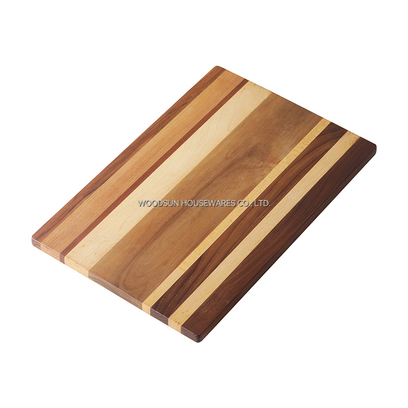 Woodsun Black Walnut Oak Carbonized Ash Hard Maple Acacia Sapele Teak Butcher Chopping Cutting Block Board Rectangle