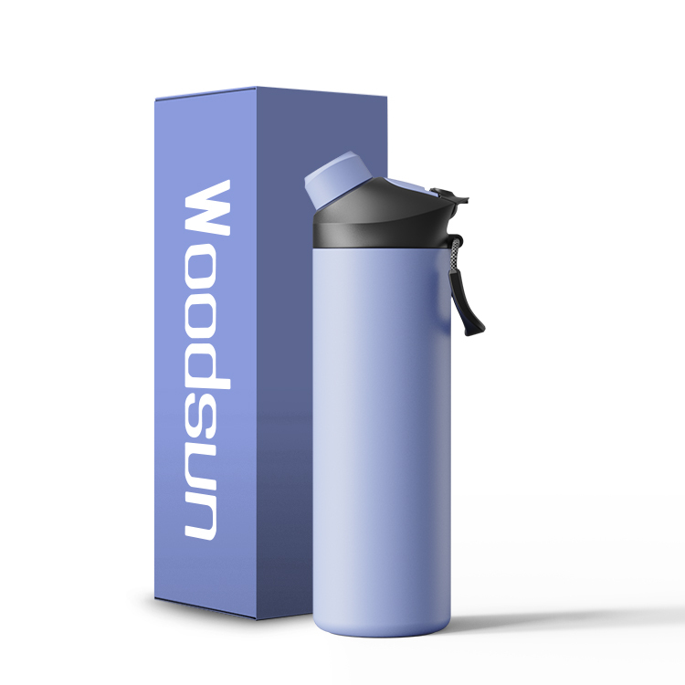 Fitness Double Walled Flask Water Bottle Insulated Stainless Steel WaterBottle With Straw