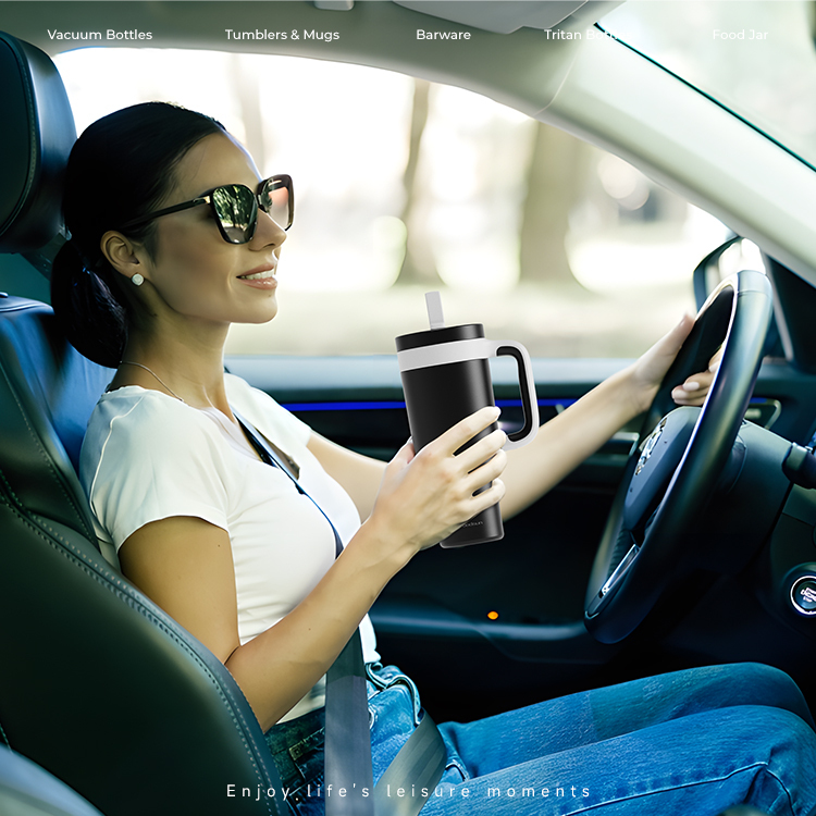 NEW VIGOR Series Wholesale Custom 40 Oz Tumbler With Handle