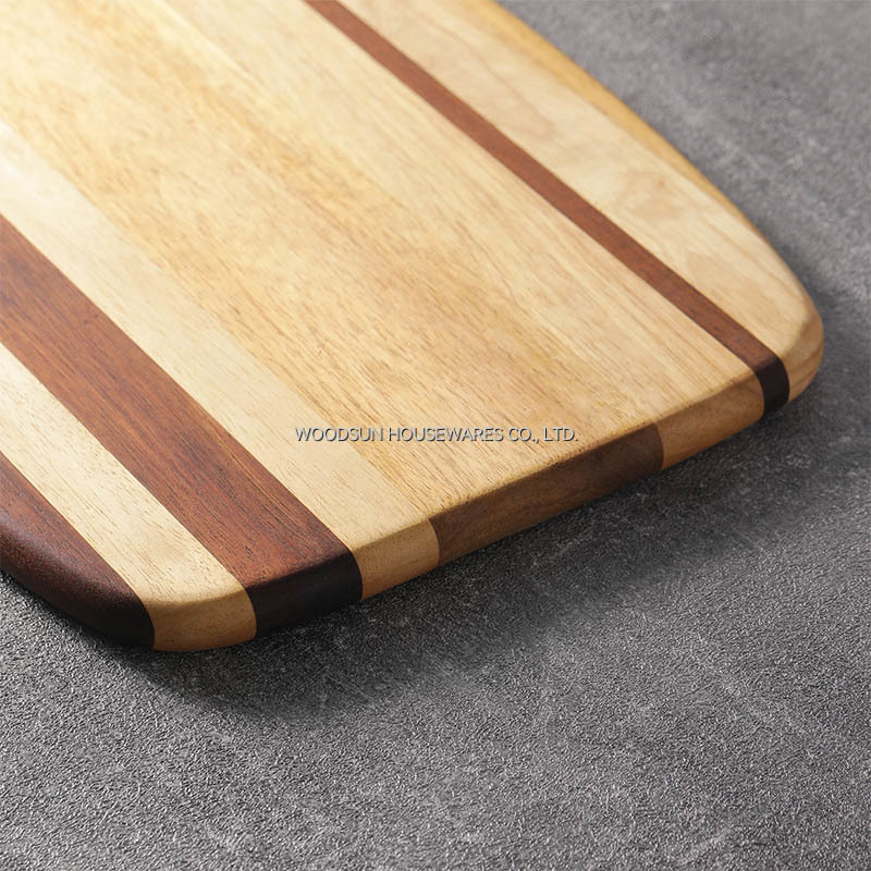 Woodsun Carbonized Acacia Rubber Wood Cutting Boards Bulk Wooden Chopping 2026