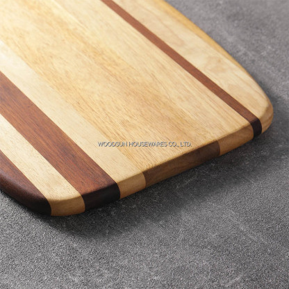 Woodsun Carbonized Acacia Rubber Wood Cutting Boards Bulk Wooden Chopping 2026