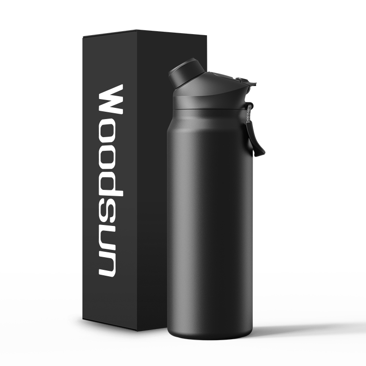 Fitness Double Walled Flask Water Bottle Insulated Stainless Steel WaterBottle With Straw