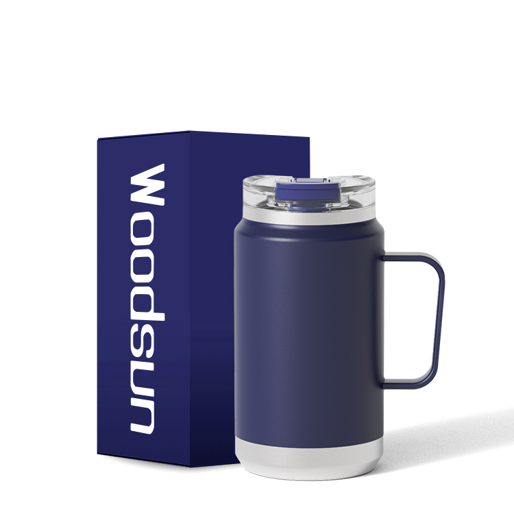 Wholesale Double Stainless Steel Double Wall Coffee Reusable Mug Cups With Lids And Straws