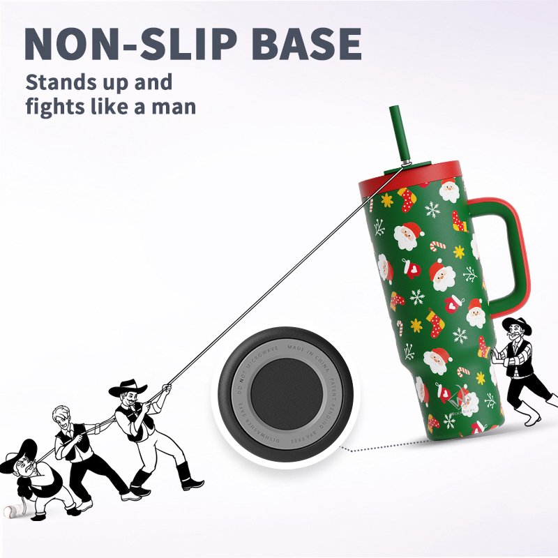 New Christmas Gifts Tumbler Christmas Cups 40 Oz Insulated Tumbler With Straw And Handle For Sale