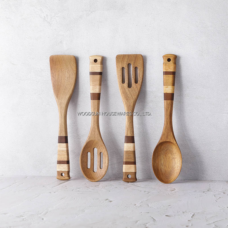 Woodsun Kitchen Utensils Cooking Spatula Leak Spoon Turner