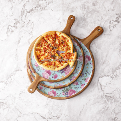 Wholesale Custom Acacia Wood Pizza Large Cutting Boards for Pizza