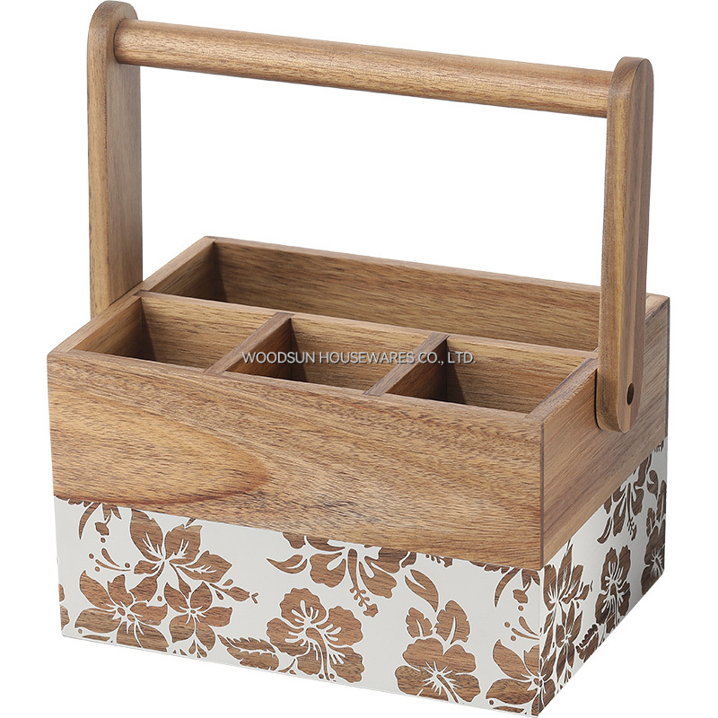 Woodsun Kitchen Accessories Multi Functional Food Cutlery Organizer