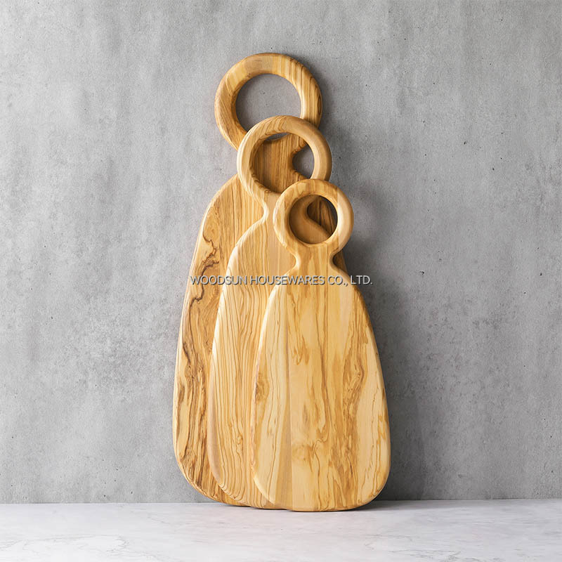 Woodsun Slicing Board Custom Wood Serving Cutting Board Olive