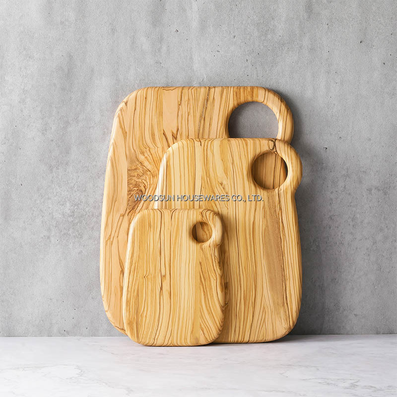 Woodsun Olive Wood Cutting Board Natural Serving Wooden Board