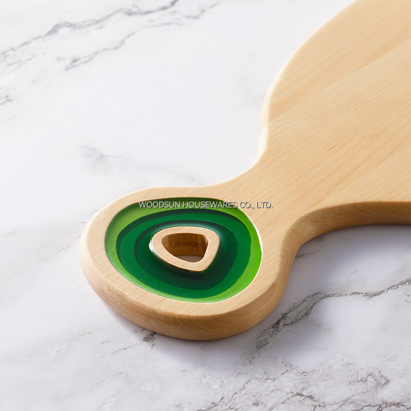 Woodsun White Birch Resin Schneidbretter Tabla De Cortar Cutting Wood Board
