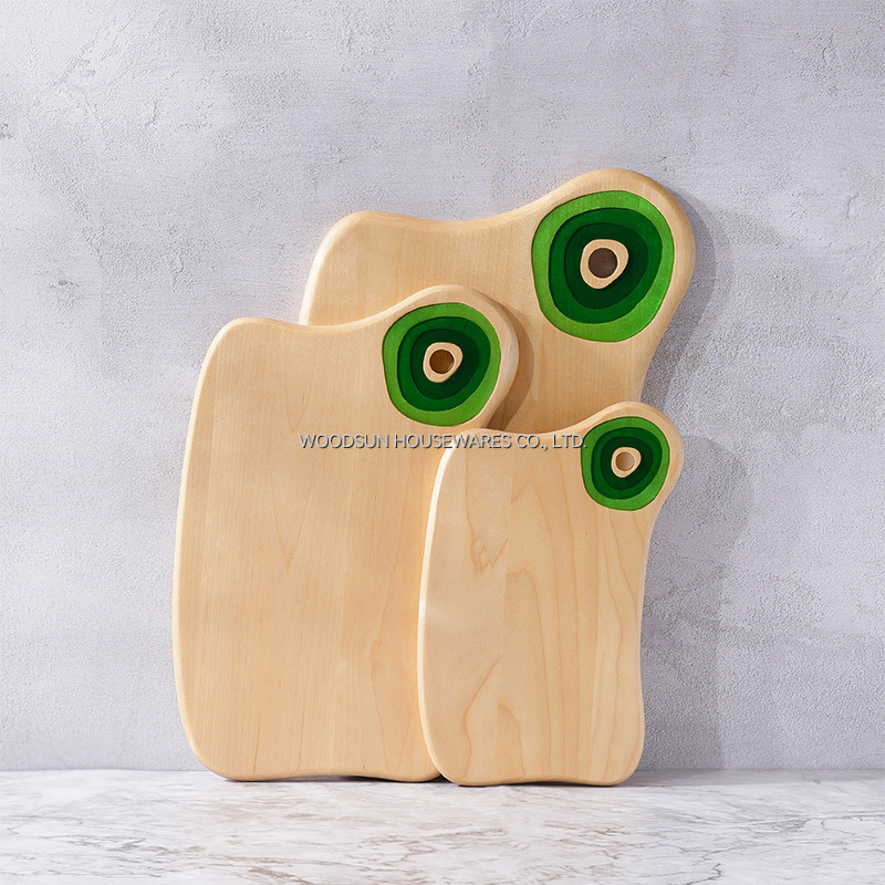 Woodsun Chopping Block BBQ Cutting Board Wood With Logo