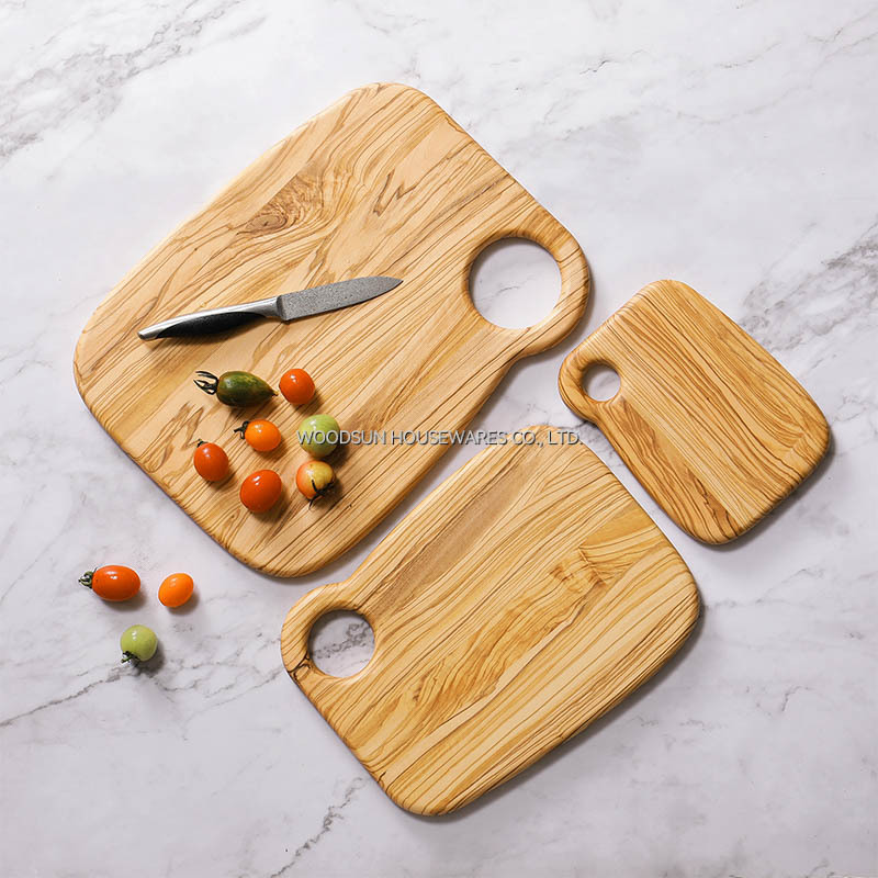 Woodsun Olive Wood Cutting Board Natural Serving Wooden Board