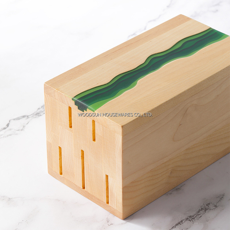 Woodsun Sustainable Kitchen Knife Block Set
