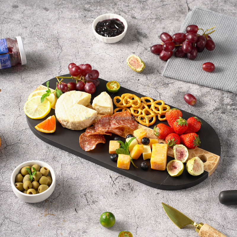 Woodsun Custom Manufacturer Laser Pattern 2025 Wood And Marble Wood Cutting Board