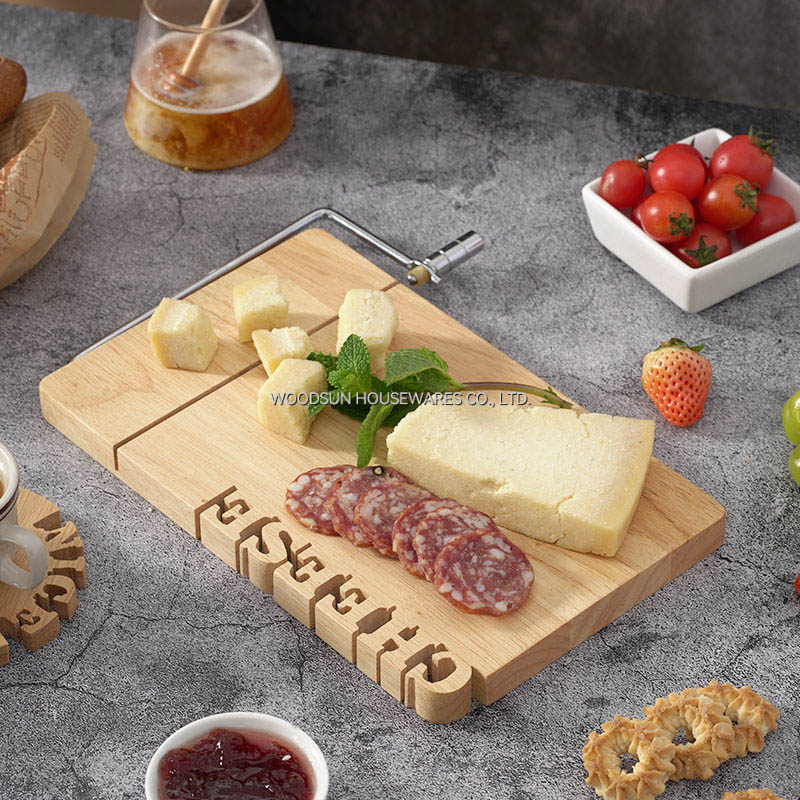Solid Lettering Series Woodsun Manufactures Charcuterie Cheese Slicer Boards Utensils Cheese Set