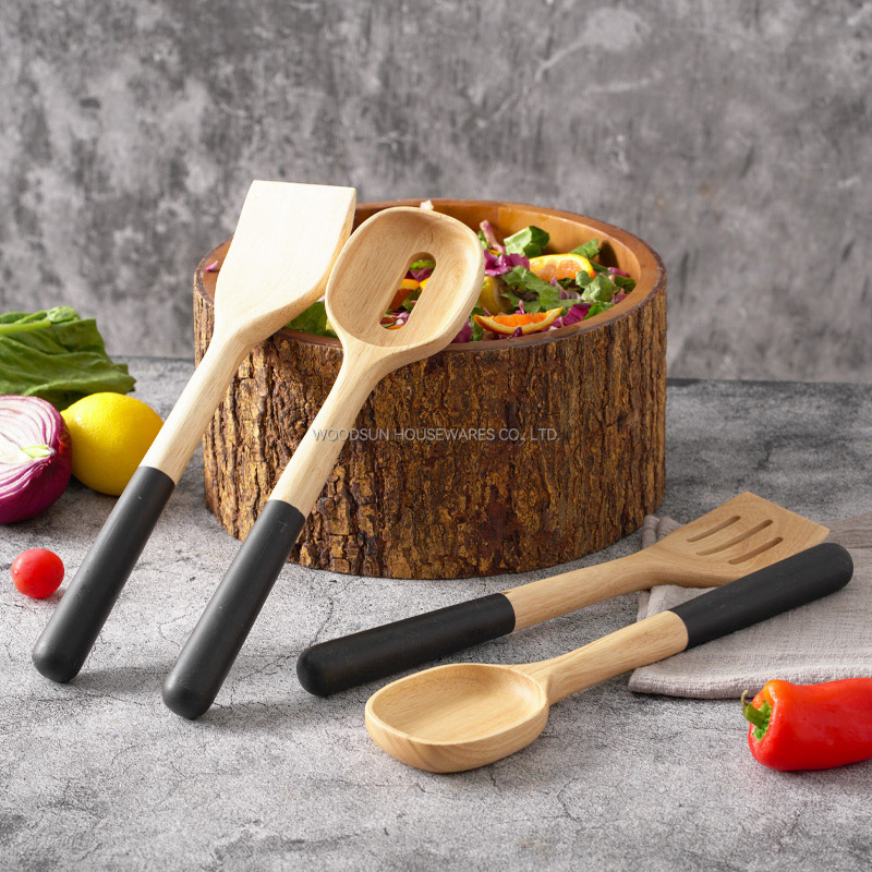 Woodsun Custom Manufacturer Kitchen Cooking Tools Spatula Spoon Set Kitchen Utensil