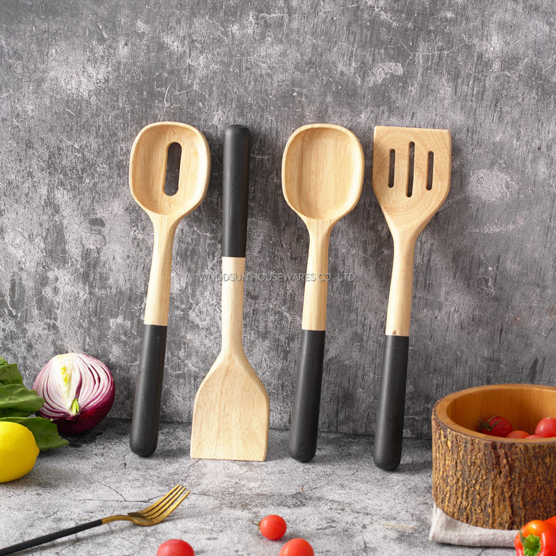 Woodsun Custom Manufacturer Kitchen Cooking Tools Spatula Spoon Set Kitchen Utensil