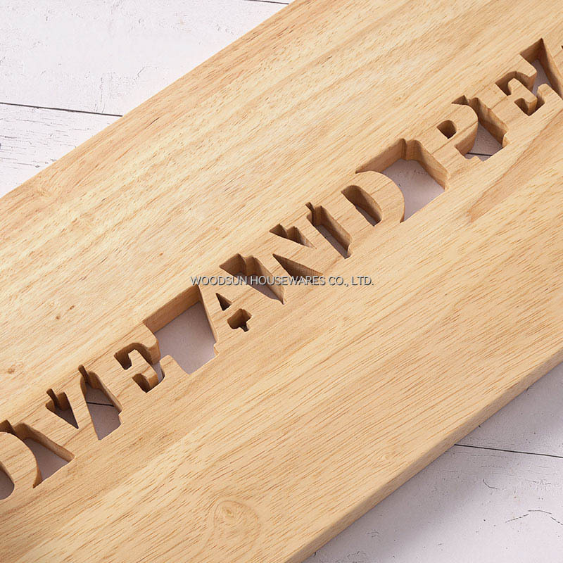 Woodsun Solid Lettering New Product 2025 Popular Wooden Food Serving Trays Restaurant