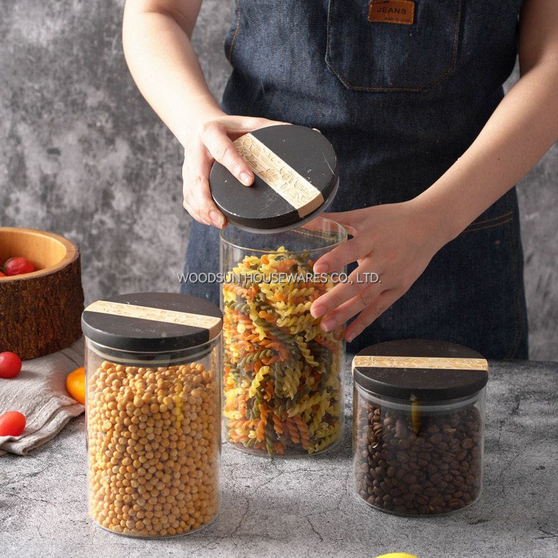 Woodsun Custom Manufacturer Food Storage Tea Sugar Coffee Canisters Candy Containers