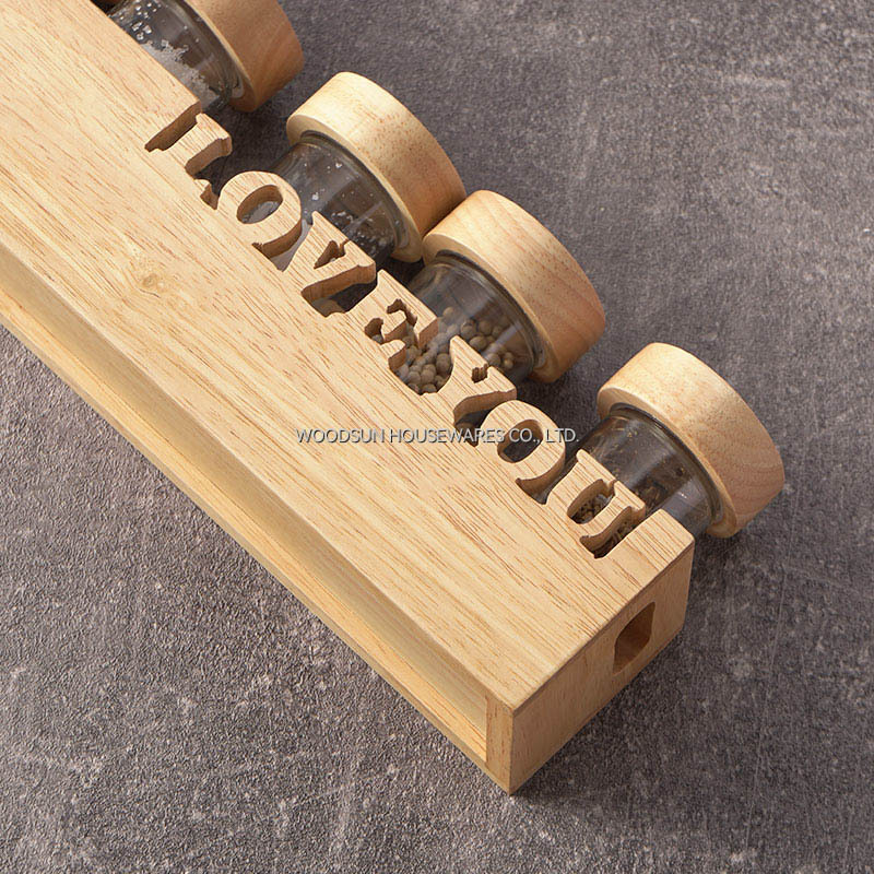 Woodsun Gewurzflasche Kruiden Fles Spice Pepper Rack Bottle Shakers