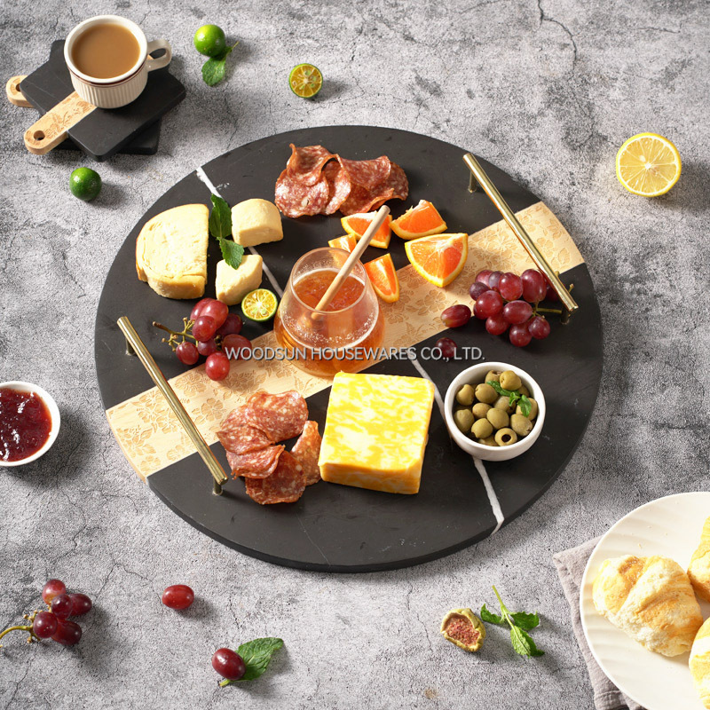 Woodsun 2025 Gift Custom Desert Serving Trays For Restaurant