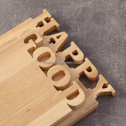 Woodsun Solid Lettering Personalized Cutting Board Wooden Chopping Block