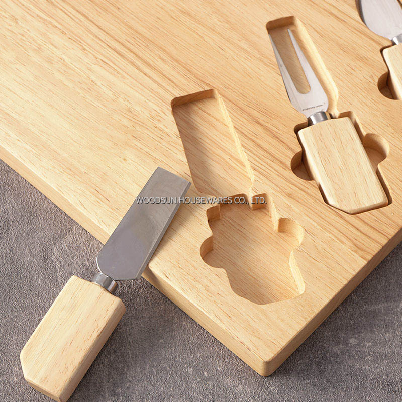 WOODSUN Solid Lettering Cheese Kaasplankje Custom Made Modern Cheese Board Manufacturer