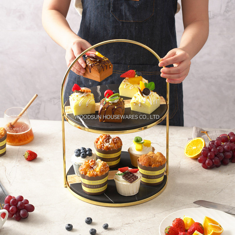 Woodsun Supplies Buffet Display Cake Tools Metal Cake Table Buffet Round Square Wedding Cake Stand Dessert Stand