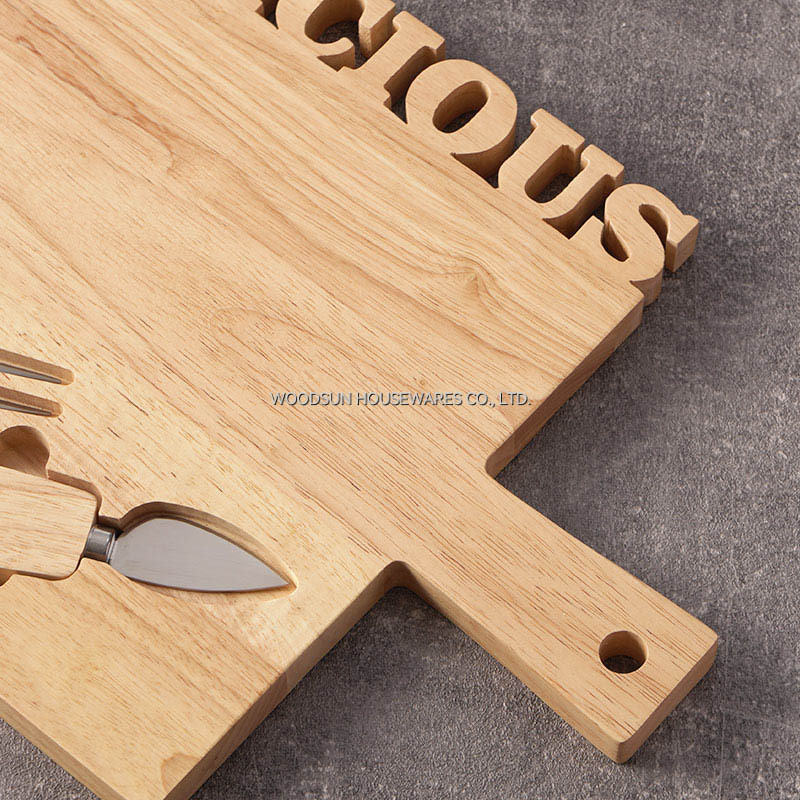 Woodsun Solid Lettering Tabla De Quesos Cheese Board Kasebrett