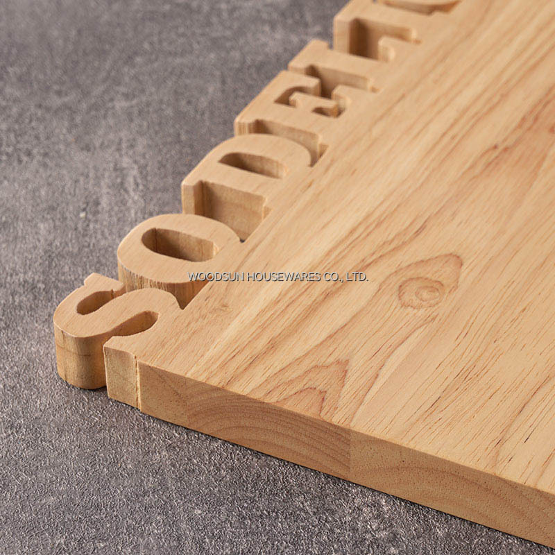 Woodsun Solid Lettering Tabla De Quesos Cheese Board Kasebrett